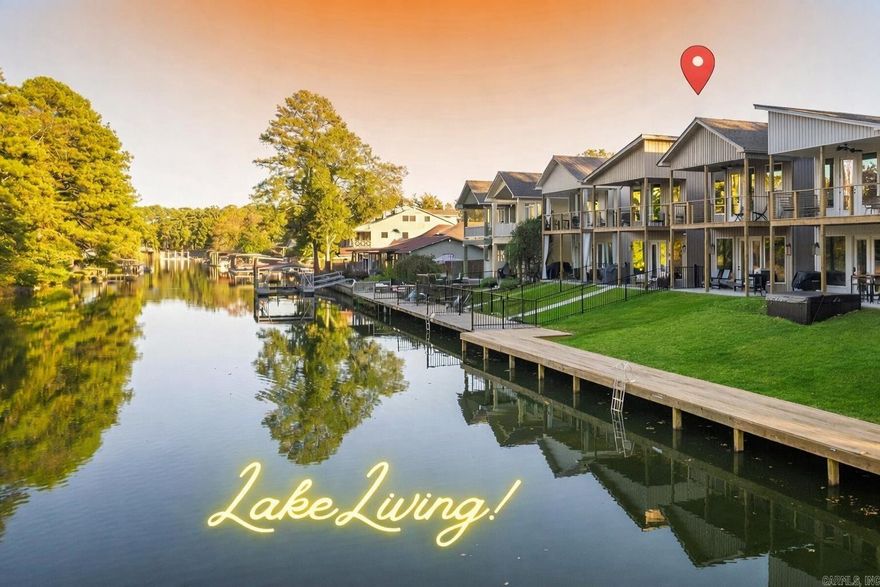 Enjoy the best of lake living at 221 Long Beach Dr on beautiful Lake Hamilton—perfect as a personal retreat with proven short-term rental potential. Ideally located just off Central Avenue in Hot Springs, you’re minutes from shopping, dining, and local attractions while still enjoying a peaceful waterfront setting. The open-concept layout connects the living, dining, and kitchen areas, creating an inviting space for everyday living or hosting guests. An upstairs balcony offers a relaxing spot to take in lake views, while the game room—currently set up in the two-car garage—adds both fun and strong appeal for short-term rental guests. The primary suite is a standout, featuring a private ensuite with two walk-in closets and a massive walk-in shower, providing comfort and functionality for full-time living or extended stays. An additional office offers flexibility and can easily function as a fourth bedroom. Step outside to enjoy direct lake frontage, complete with a 30-foot boardwalk with cleats for tying up boats—ideal for easy water access and sunset views. This home works equally well as a full-time residence, weekend getaway, or income-producing STR. Schedule your showing today!