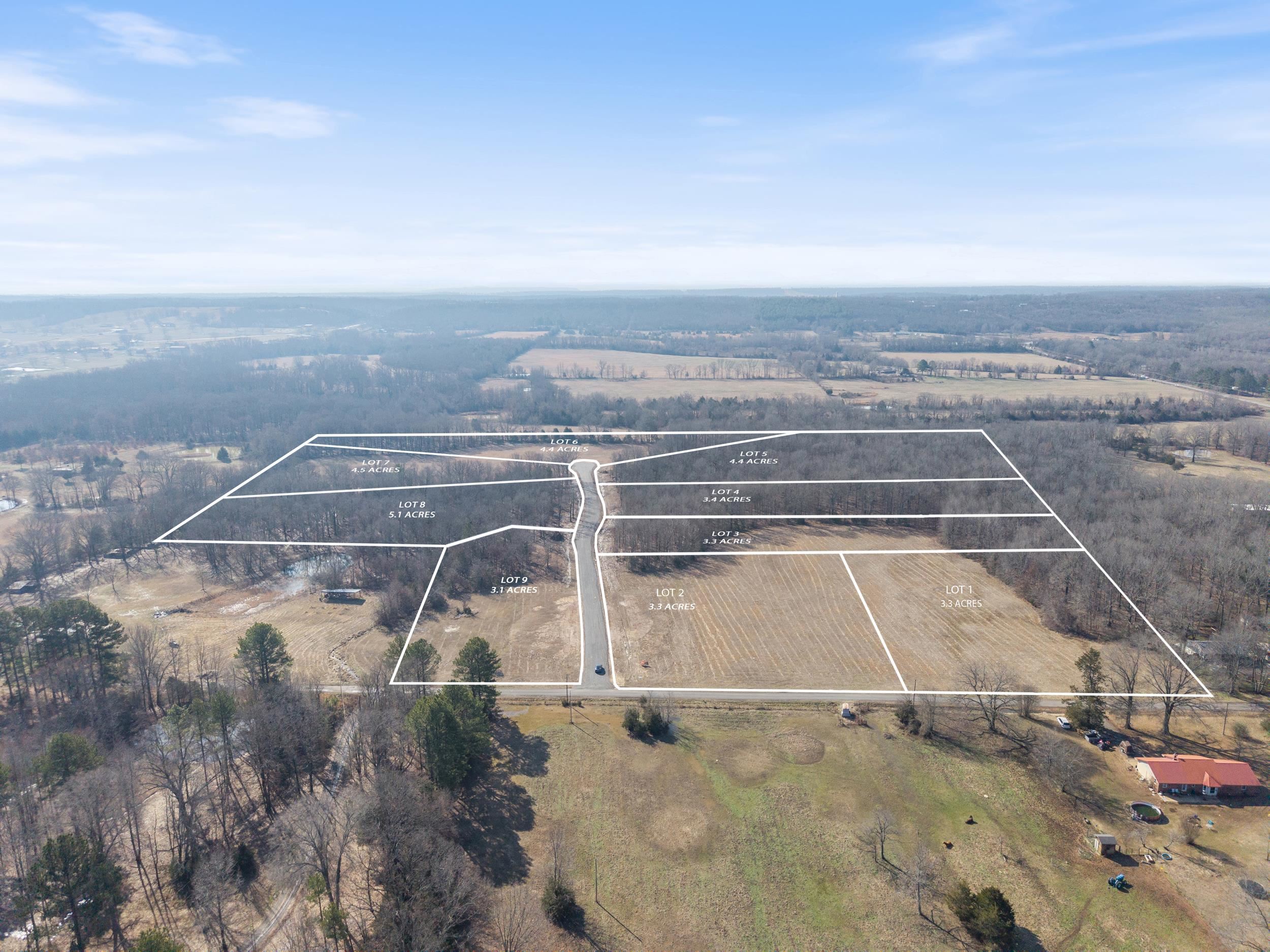 Located off Stevenson Lane, just minutes from Greenbrier, Vilonia, and Conway, these lots not only offer a great location but they are GORGEOUS! Choose anywhere from 3.3 acres to 5.1acres. Utilities and city water already handled by the developer.