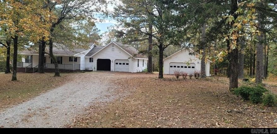 Nestled on 8.745 acres, sits a move in ready 3bed 2 bath home with a garage and a 18x20 electric shop for all your toy's to be ready for any activity. Call and schedule your viewing today 501-545-7449