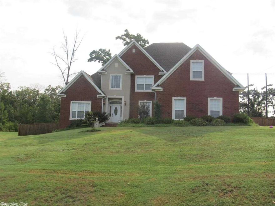 Very spacious home on almost 2 acres. Freshly painted & new carpet in Master BR.  Lg. eat-in kitchen w/stainless steel appliances, stained cabinets, pantry.  Lg. great room with dbl. trey ceiling, fireplace.  Dining room with built in china hutch.  Lg. master on main floor with master bath, lots of built-ins, Jacuzzi and lg. master closet.  Nice office with french doors.  and two bedrooms have a jack & Jill bath up.  Bonus room.  Three car garage. Covered porch & fenced.  See Remarks