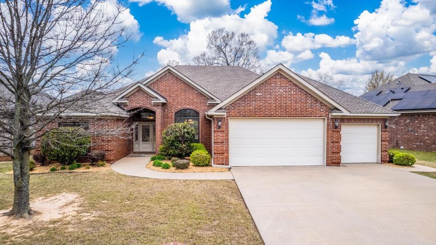 Pool season is almost here!  This pool has the style, design, and joy that pools (especially heated) with a hot tub demand. It's like having your own rersort, then add a fire pit and you got relaxation!  This 4 Bd/2 Bath home is waiting for its new owners.  Featuring a floor plan, that flows. The kitchen features a gas range, new Bosch dishwasher and microwave. The expansive living area boasts a warm gas log fireplace, creating a cozy ambiance. Step into the kitchen with gas range, a convenient breakfast bar, and a charming breakfast room. The primary suite stands apart, adorned by a large window that bathes the space in natural light and a corner fireplace for more of that ambiance. A spa-like ensuite bathroom for your relaxation. Each of the generously sized bedrooms is accompanied by its own walk-in closet, offering ample storage and comfort. Outside, a fenced backyard awaits a heated pool, and enhanced landscaping that adds a touch of nature's beauty. Ideally located in close proximity to golf course, restaurants, shopping, hiking trails and so much more!  3 car garage!  Country Club of Arkansas finest!  New pump for the pool.