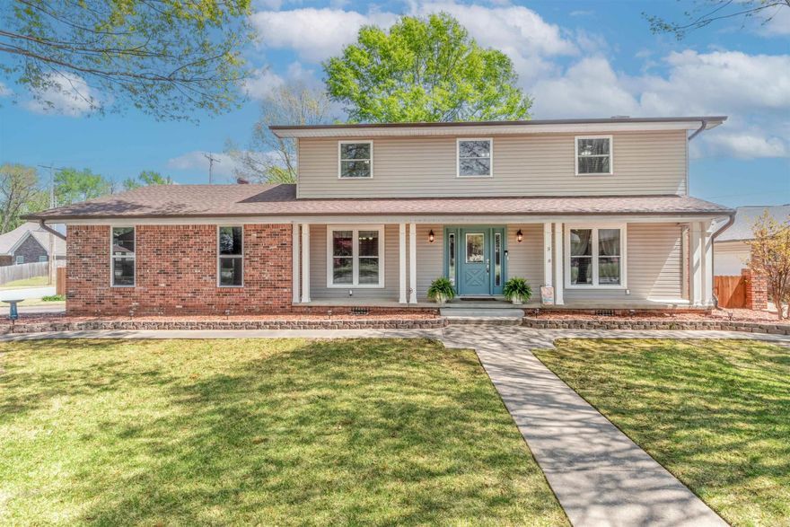 BACK ON MARKET! BUYER COULD NOT GET FINANCING!  Check out this great family home that has 5 bedrooms! This home has a lot of updates including: Granite in kitchen and all 3 bathrooms, new sinks, Shaker cabinets added throughout with new hardware, front door windows and one back door windows replaced with internal blinds, 2 inch blinds installed on all windows except garage, tile, newer carpet in the bedrooms and on stairs, hand scrapped hardwoods, vinyl wood look in downstairs bedroom, some updated paint, newer siding on home and shed/workshop, roof approx. 3 yrs old, dip stained privacy fence approx. 4 yrs old, All new windows 2015 that open from top or bottom and tilt inside for easy cleaning, New Patio approx. 3 yrs old, front steps replaced and sidewalk across the front of the house, deck stained 1.5 yrs ago as well as the screens replaced. TV's in the office and down stairs bedroom stay! the TV in the living room does not stay but the mounting does stay. Refrigerator stays all in as is condition. Sq ft is from a recent appraisal, please measure.  AGENTS PLEASE SEE REMARKS!