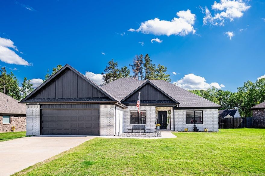 Welcome to your dream home in the highly anticipated Hidden Valley Estates subdivision in Beebe! This beautiful, move-in ready home features a spacious open-concept layout—perfect for family gatherings and entertaining. The kitchen boasts a large island overlooking the cozy living room and a separate dining area, with enough space for a breakfast nook or a small sitting/play area for kids.  Enjoy the privacy of a split floor plan with a luxurious primary suite that feels like a spa retreat. The en-suite bath includes double vanities, a walk-in tiled shower, a relaxing soaker tub, and his-and-her walk-in closets.  There are two additional guest bedrooms and a full bath, ideal for children or visitors. The large laundry room includes a built-in locker area for added storage. Step outside to a fully fenced backyard with a covered patio—perfect for enjoying the outdoors year-round.  Don’t miss your chance to own this stunning home in one of Beebe’s most sought-after new neighborhoods!  SEE AGENT REMARKS