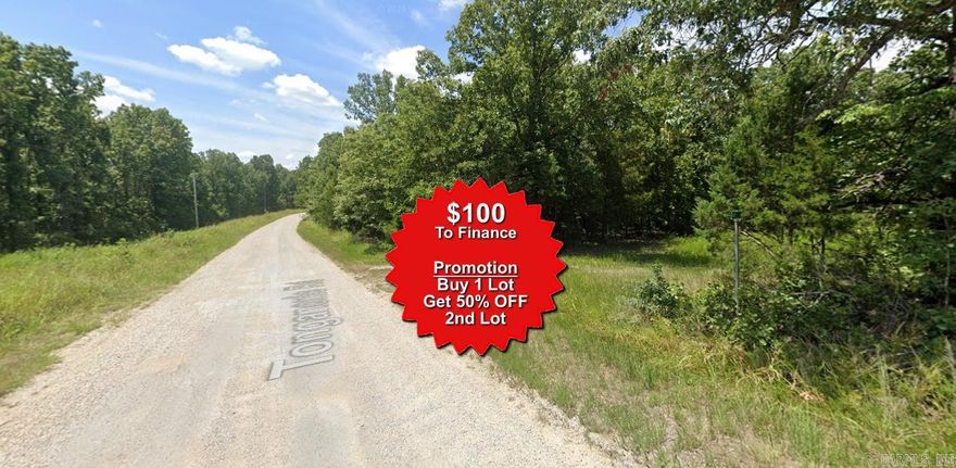 Buy one lot and get 50% off an additional lot! Owner-finance for easy terms. Nice lot to develop or hold for future value. Public water and electric are available to run to property and will need septic. Owner/agent. No mobiles allowed. Finance is $100 down and $99 a month for 10 months. Quit claim deed conveys. Closing costs are included. No limit on lots. Bulk land sales specialist with the best land prices in Arkansas. Over 10 years, as a licensed Realtor, selling land.  Parcel ID# 235-15089-000