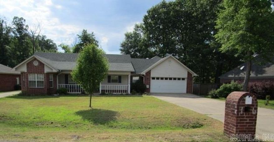 Located in the Heights subdivision in Cabot. One story brick home with split floor plan featuring three bedrooms and two baths. Open living room with fireplace. Lots of extra features such as the screened back porch. Call today to view this beautiful home.