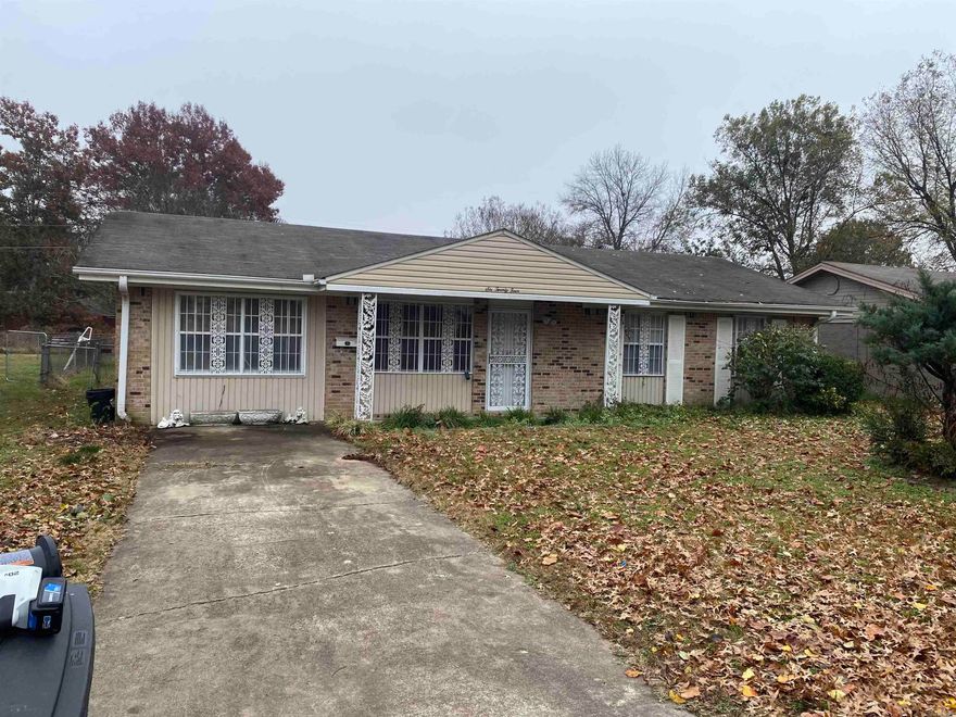 All brick 3 bedroom 1 bath home with second living space/den! Kitchen has been completely renovated with new cabinets, granite counter tops, new dishwasher, new refrigerator, new sink and faucet. New vinyl flooring and paint throughout along with new light fixtures and blinds. Brand new washer and dryer to stay. Spacious fenced backyard with additional covered storage area and two storage buildings to convey with property!