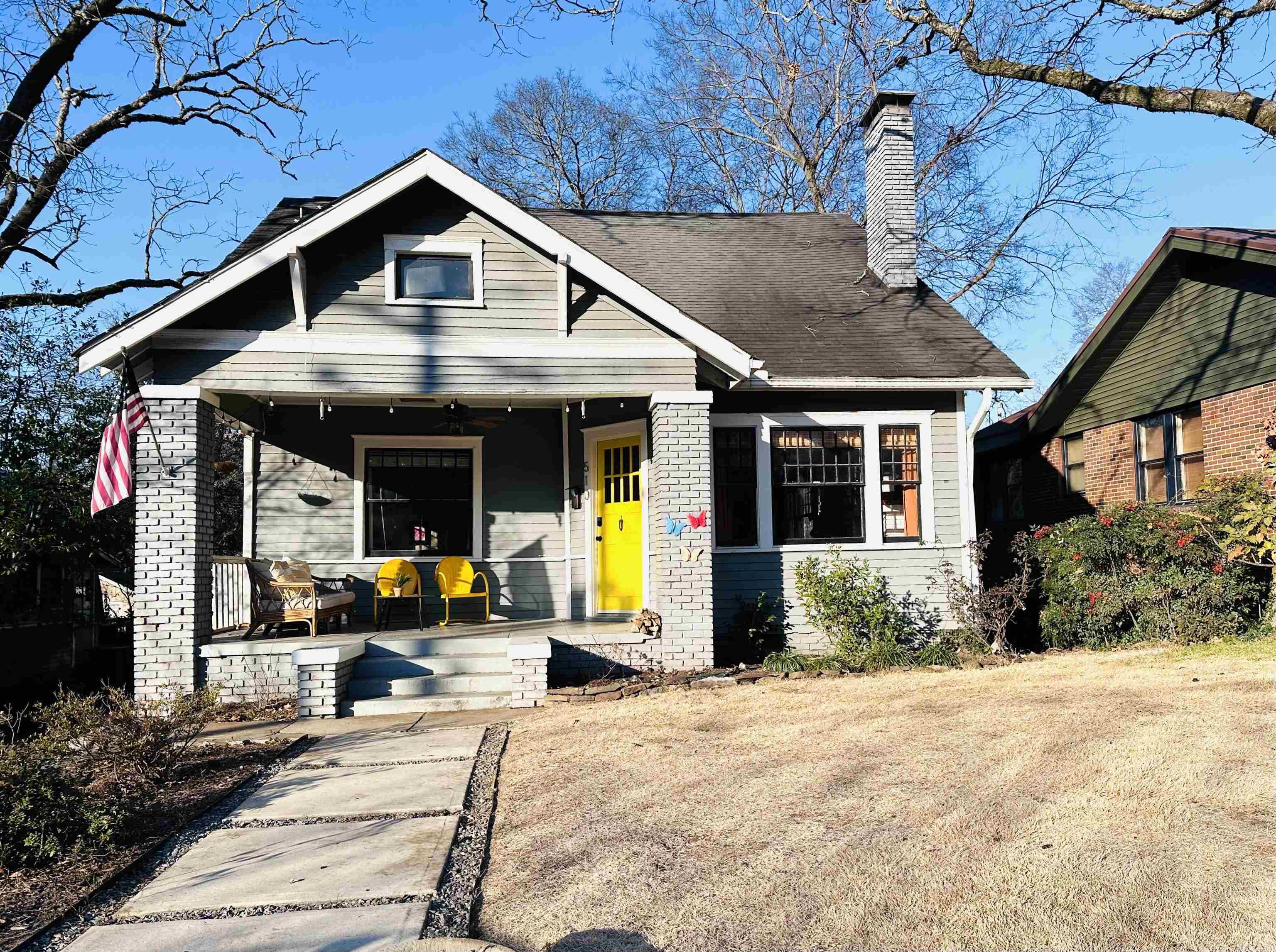 Charming Hillcrest Craftsman 3 bedroom 2 full bathrooms.  Primary bedroom and large walk in closet on main level.  Brand new main floor bathroom with walk in shower.  Upstairs is currently set up with a bedroom and sitting room and full bathroom with tub. Updated kitchen with new appliances 2024.  Dedicated laundry room.  Large flat, fully-fenced backyard with walk in access to basement.