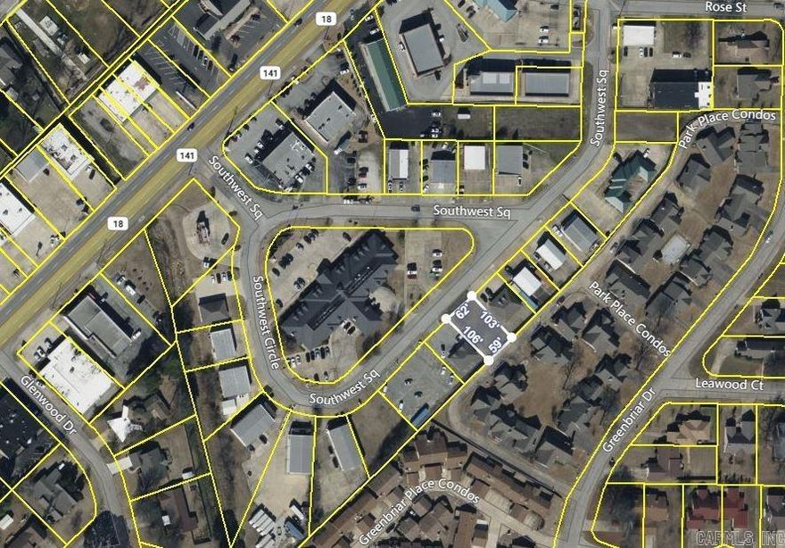 Need a small office space?  Build on this vacant 6,000 square foot lot in the desirable Southwest Square just off of Southwest Drive, behind Jonesboro Public School Administrative building and Shadrach's Coffee. This commercial lot is located right off of Southwest Drive which has an excellent traffic count and is located in Central Jonesboro with quick access to I555.