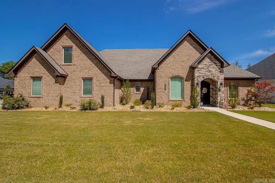 Welcome to your dream home nestled within the confines of a gated community. As you step through the double iron doors you are greeted by a sense of spaciousness & sophistication! The wide open living, dining, kitchen area will take your breath away! Plantation shutters, large windows, built-ins, generous breakfast bar to sit & chat with the chef of the family. Primary suite features a lavish large bath with a soaking tub, walk-in shower, large vanity area & a closet to die for!! Two bedrooms and bath are on the other side. Upstairs is a huge bonus room that you could make into whatever will meet your needs!! Outside is a private oasis with a sparkling pool for you to unwind & gas start firepit for the cold evenings. Make this house a home where memories are made & dreams are realized!! Honestly home has barely been lived in!! Come take a look!!