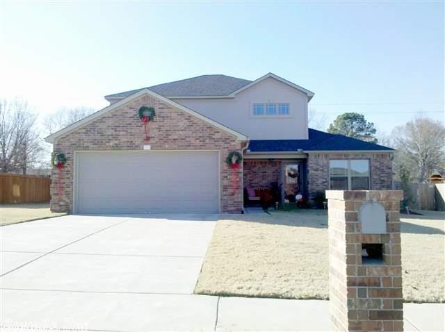 CABOT'S SOUTHERN COMFORT! Unique 2-story home custom-built in 2009 & loaded w/nice upgrades. 3 bedrooms, 2 1/2 baths. Luxurious downstairs master suite w/jetted tub, separate shower & walk-in closet. Upstairs bonus room can be den, office or sleeping loft. Formal & informal dining. Beautiful wood floors. Wonderful inground salt-water pool for great summer fun! Gazebo! Wood privacy fence! Almost 2300 sq. ft.