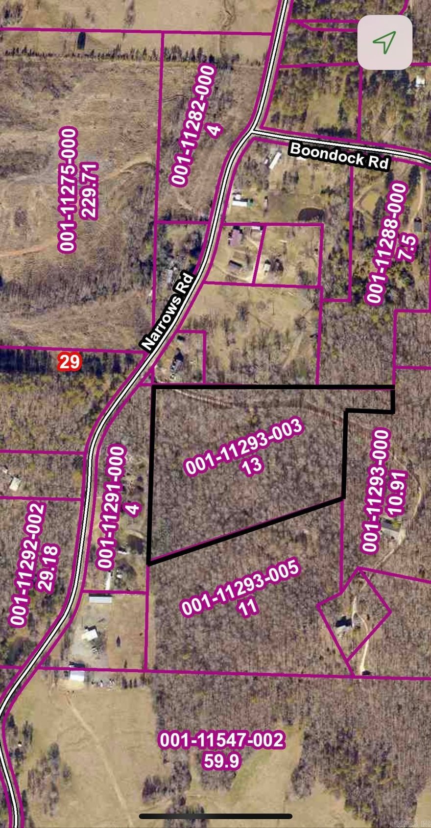 Almost 13 wooded acres right off Hwy 70 that would be perfect for your dream home, getaway home, or hunting cabin. Plenty of space and nature for all your needs. Benton schools.