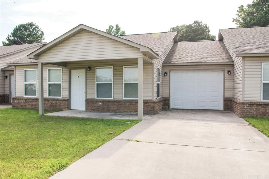 2 bedroom 2 bath unit available. Dining area with pantry. 1 car garage. Washer/dryer hookups. Water included. All electric. No pets. Lease terms 12 months, $850 deposit, $40 application fee.