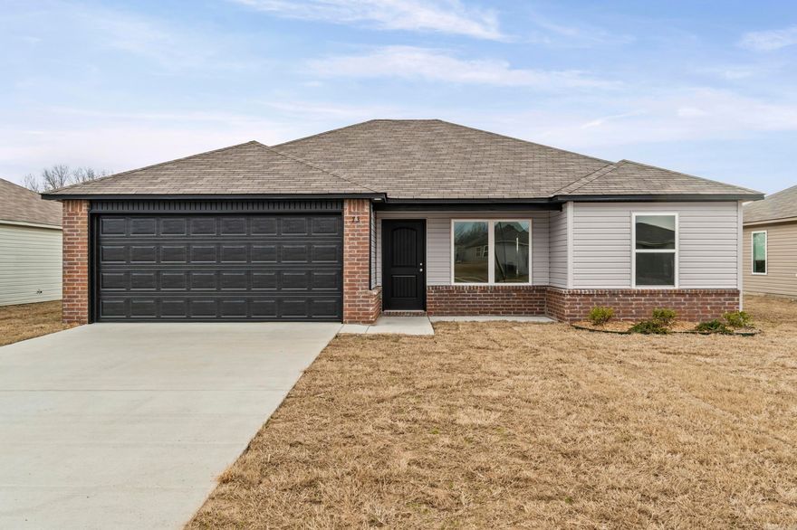 Discover the captivating Franklin plan, renowned for its charming covered front porch and meticulously landscaped front yard that enhance its curb appeal. This home boasts an open floor plan with 3 bedrooms and 2 bathrooms, providing a spacious and inviting living environment. The expansive family room serves as a central gathering space, perfect for relaxation and entertaining guests. The kitchen is a highlight, featuring a beautiful design and equipped with energy-efficient appliances, ample counter space, and a spacious pantry—ideal for preparing and enjoying delicious family meals and snacks. Explore more about the Franklin plan today and envision how it could elevate your living experience!   **SEE SHOWING REMARKS & AGENT REMARKS FOR IMPORTANT INFORMATION**