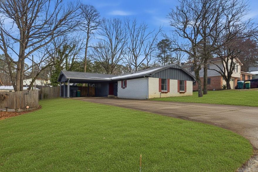 Set in the established Markham Pines neighborhood, 307 Alamo Drive offers a well-maintained one-level home with smart updates and a functional layout in a convenient West Little Rock location. This 3-bedroom, 2-bath residence is designed for comfortable everyday living with flexible spaces throughout.  The kitchen features generous cabinet and counter space, a large center island, and appliances that convey, including a gas range, wall microwave, dishwasher, and refrigerator. Connected living and dining areas provide an easy flow for both entertaining and daily life.  A separate office or study with a bay window adds valuable flexibility. Updates include a metal roof and gutters (2022), newer Pella windows and rear door, refreshed bathrooms with a custom tile shower, smooth sheetrock ceilings, and a recently installed privacy fence. Washer and dryer also convey.  The fully fenced backyard offers outdoor storage and space to enjoy. Conveniently located near shopping, dining, and major roadways, this home delivers comfort, updates, and location.