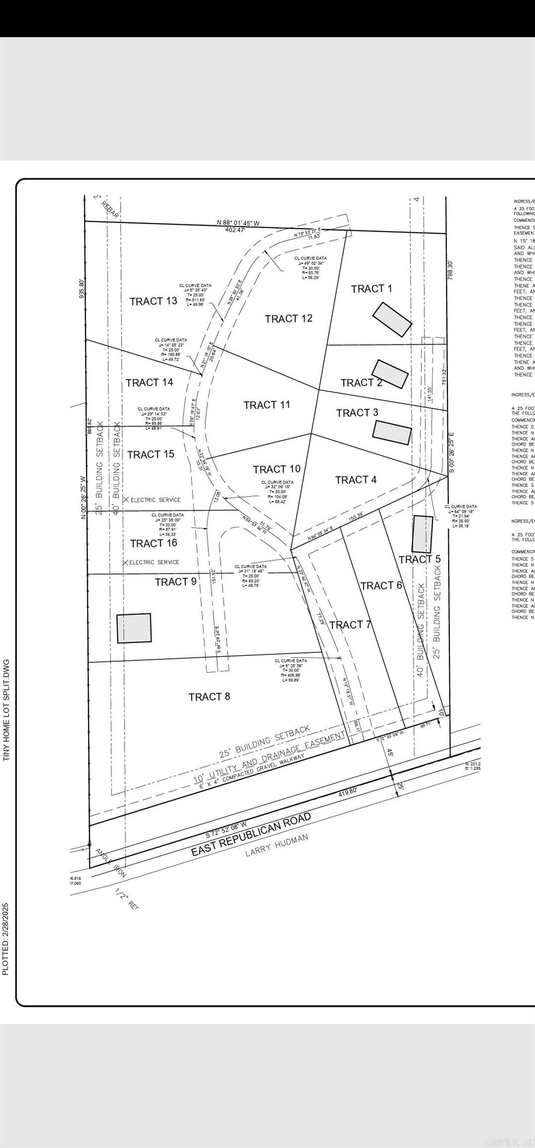 Welcome to Tiny Town that is located between Jacksonville and Cabot. This is the perfect investment opportunity to add to your rental portfolio. This is 5.81 that is broken down in Tracks to where you can add a tiny home, RV, or Small mobile home that can be a permanent residence or investment opportunities. Tract 8 are ready for you to add water lines and the electric. There is ample opportunity to have a great investment. There is no restrictions.