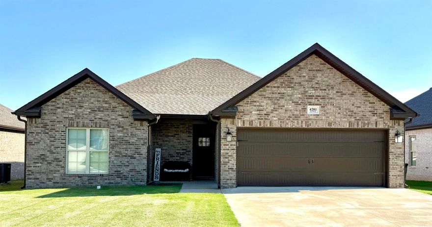 Welcome to 4201 Lynx Lane, a charming home built in 2022 is situated on a generous 0.18-acre lot in the desirable Hilltop area. This meticulously maintained residence features 1,853 square feet of open floorplan living space, perfect for those seeking a blend of functionality and style. The kitchen is equipped with modern stainless steel appliances and elegant granite countertops. The primary suite offers a tranquil retreat with a spacious walk-in closet. Enjoy outdoor living on the covered patio, perfect for entertaining or relaxing.  Large 2 car garage, this home ensures ease of access and ample storage solutions. Located near essential medical facilities, shopping centers, and a variety of restaurants, this property not only offers a beautiful living space but also a lifestyle of convenience and accessibility. Move-in ready and waiting for your personal touch, this home is an excellent opportunity for those seeking space and comfort in a vibrant community.