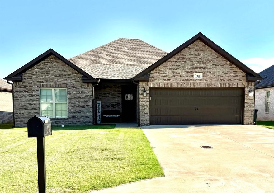 Welcome to 4201 Lynx Lane, a charming home built in 2022 is situated on a generous 0.18-acre lot in the desirable Hilltop area. This meticulously maintained residence features 1,853 square feet of open floorplan living space, perfect for those seeking a blend of functionality and style. The kitchen is equipped with modern stainless steel appliances and elegant granite countertops. The primary suite offers a tranquil retreat with a spacious walk-in closet. Enjoy outdoor living on the covered patio, perfect for entertaining or relaxing.  Large 2 car garage, this home ensures ease of access and ample storage solutions. Located near essential medical facilities, shopping centers, and a variety of restaurants, this property not only offers a beautiful living space but also a lifestyle of convenience and accessibility. Move-in ready and waiting for your personal touch, this home is an excellent opportunity for those seeking space and comfort in a vibrant community.