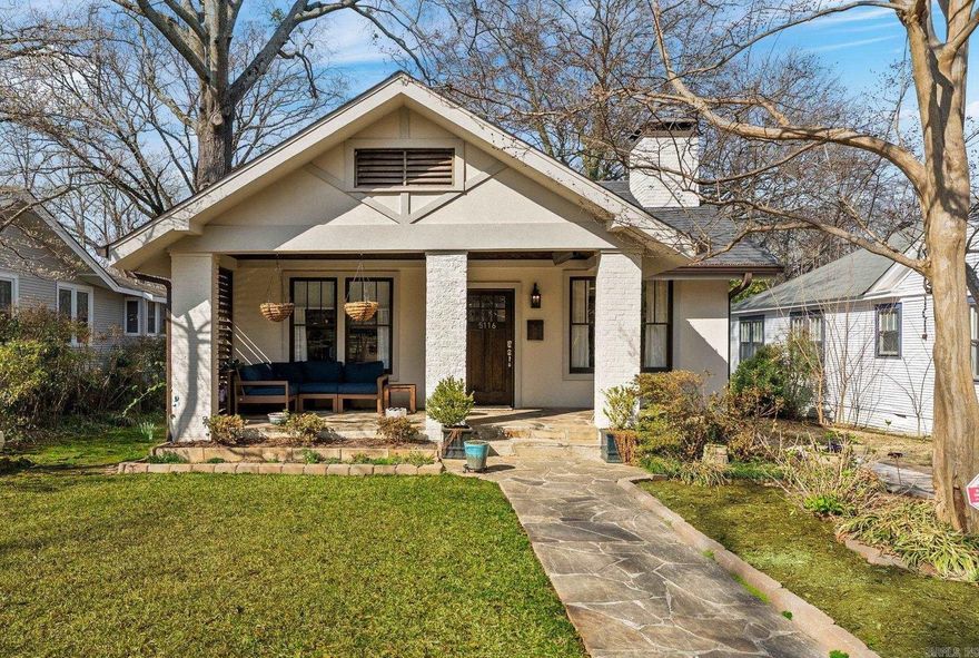 A Heights jewel box!  Located on a gem of a street too!  Quiet with very little traffic and can walk to all the Heights fun!  Remodeled in 2019 completely, inside and out. This precious home has four bedrooms with two full bathrooms, both with marble countertops.  Spacious walk in closet in primary bedroom. The kitchen has quartz countertops, beautiful appliances and abundant cabinetry. There is a stylish wet bar with ice maker.  Interior features during remodel include all new wiring, new plumbing, new wired security, new can lighting, new fireplace and chimney, as well as they restored the original hardwoods.  Also in 2019 a new roof, tankless hot water heater, custom all wood built in closets, and custom solid wood cabinetry with soft close drawers. The kitchen is open to the dining and living room.  There is an alley behind the lot so if one wanted to add a garage or carport off the alley it would be easy to do so. Walk to Forest Park Elementary!