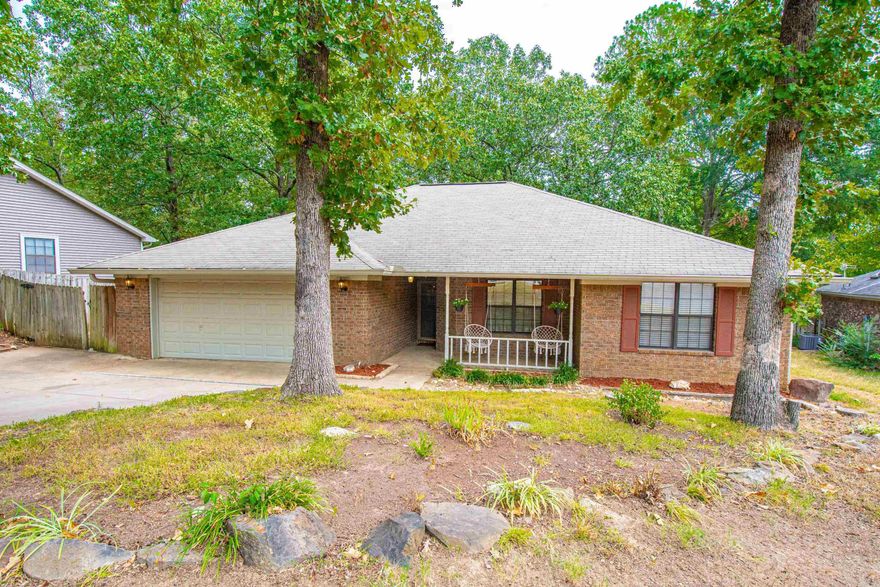 Adorable home in Maumelle. Fresh paint through out. Granite countertops, Spa like primary bathroom and large walk-in closet. Seeds have been planted in the back yard for grass to grow. large storage building in back yard. HVAC is less than a year old roof 2019.