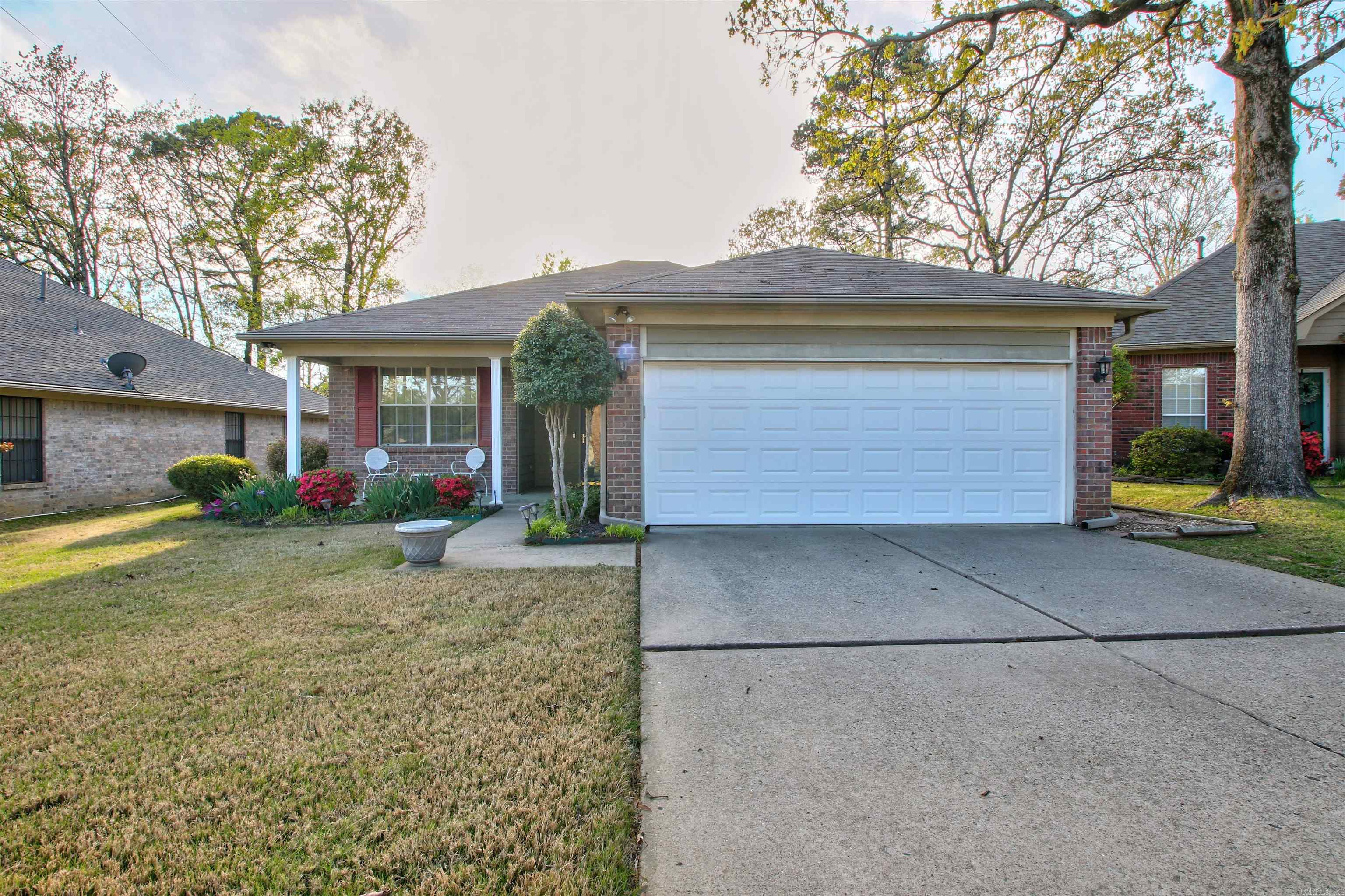 Fabulous one-level, all brick, one-owner home. Large living room, wood-burning fireplace with gas starter. The eat-in kitchen features granite countertops, a breakfast bar, a gas stove, and a nice pantry. Oversized primary bedroom with ensuite featuring walk-in shower, soaker tub, and walk-in closet. Enjoy your coffee on the covered patio in the fully fenced-in private backyard.