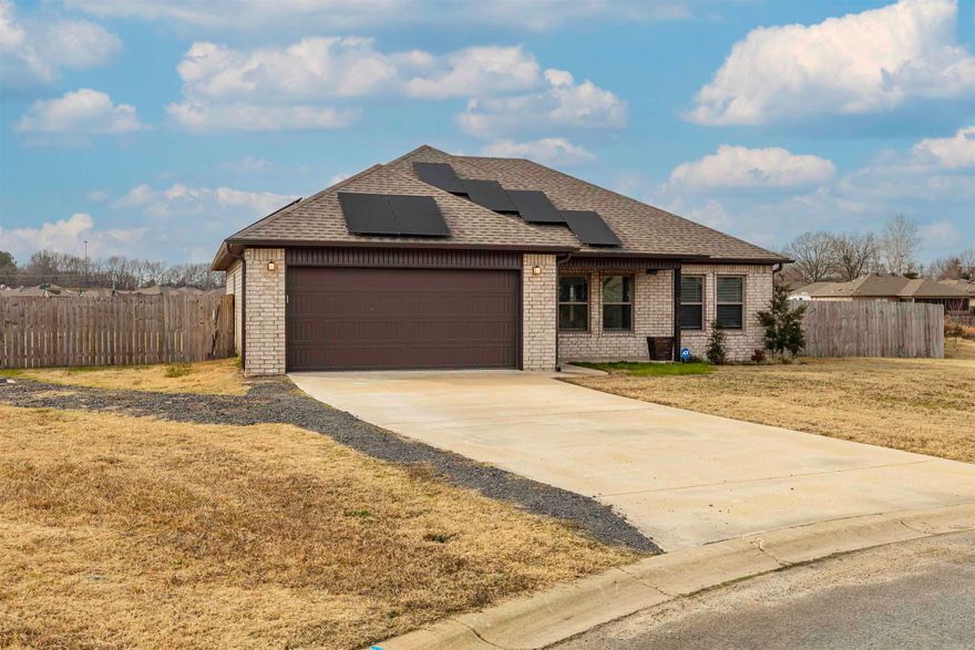 3 bed/2 bath split floor plan. Vaulted ceiling in living room open to the kitchen with an island that will be the center of attention for this home! Huge backyard! Home has solar panels, so electric bill is minimal. Pets allowed with approval and fees. No smoking/vaping. Application/background check/rental verification and security deposit required.