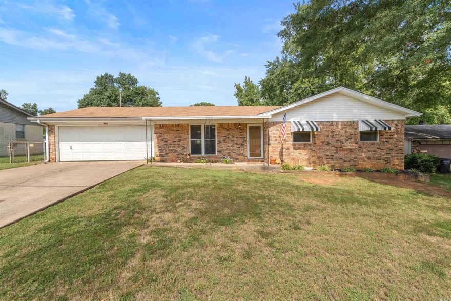 Completely Renovated & Move-In Ready! This darling 3 bedroom, 2 bathroom all BRICK home has been fully updated with attention to every detail. Step inside to find a brand-new kitchen featuring gorgeous butcher block countertops, a custom backsplash, statement cabinetry, all new appliances, and fresh flooring throughout. Both bathrooms have been totally remodeled with show-stopping finishes you’ll love. Don't miss the laundry area with custom folding counter! Enjoy outdoor living in the spacious, fully fenced backyard, perfect for entertaining, kids, or pets. The roof is only a few years old! An oversized 2-car garage provides plenty of storage and functionality. This home is truly turn-key and waiting for its new owners — don’t miss it! (Did I mention the tankless water heater....) Book your showing TODAY!!!