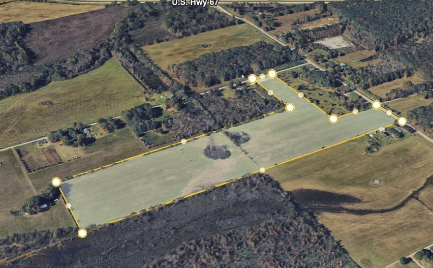 40 ACRE great Hay field, or home building site on Humes Rd and Pumping Station Rd, Hwy 258E Bald Knob. 2 stock ponds. 1 6’, the other 8’ and this land has been fertilized annually. Entire property is fenced and cross fenced. 20 acres mineral rights will convey and the minerals do have a current lease. Current entrance is on Humes Rd but seller does have permission from Ar St Hwy Dept for an added 40’ culvert on Pumping Station Rd.that would allow for a second entrance. It has a shale and SB2 gravel top for drainage hay storage area approx 200’X75’ by Humes Rd entrance. There is a well and submersible pump in area close to Pumping St Rd. Utilities at the road.