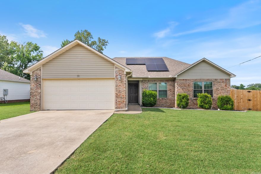 Enjoy no electric or gas bills—this home comes with solar panels the seller will pay off at closing, giving you full ownership and immediate saving! Located on a beautiful extra large corner lot in the heart of Cabot, this meticulously maintained 3-bedroom, 2-bath home offers modern updates and peace of mind. Inside, you’ll find new appliances, a fully remodeled master bathroom, and a brand-new water heater. Additional upgrades include new front windows, new exterior doors, and freshly cleaned air ducts. With energy savings and thoughtful upgrades throughout, this home is truly move-in ready.