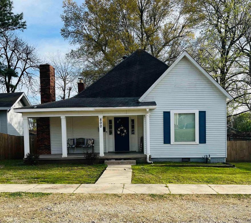 Introducing this well maintained charming 3 bedroom, 1 bathroom home spanning 1364 sq ft. Recently updated with fresh paint throughout, this home boasts a modern aesthetic while keeping the historical charm. The remodeled kitchen adds to the allure, featuring contemporary fixtures with great counter space. This home offers a great open floor plan with sight lines from the kitchen to the dining and living rooms. Stepping into the backyard, there is a small patio with a full privacy fence. With its spacious layout and stylish updates, this home offers comfortable living close to downtown Paragould. Fireplace is not functional.
