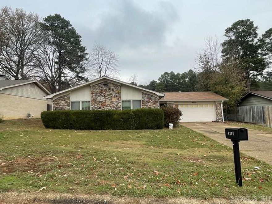 Fantastic investor opportunity in Bryant. This 3 bed, 2 bath home has great bones, a functional layout, and tons of potential. Features include a spacious living area, dining space, attached 2-car garage, and a fenced backyard with covered patio and storage building. With some TLC and updates, this property can shine again and offer strong value. Take advantage of this opportunity while it lasts. (See Agent Remarks)