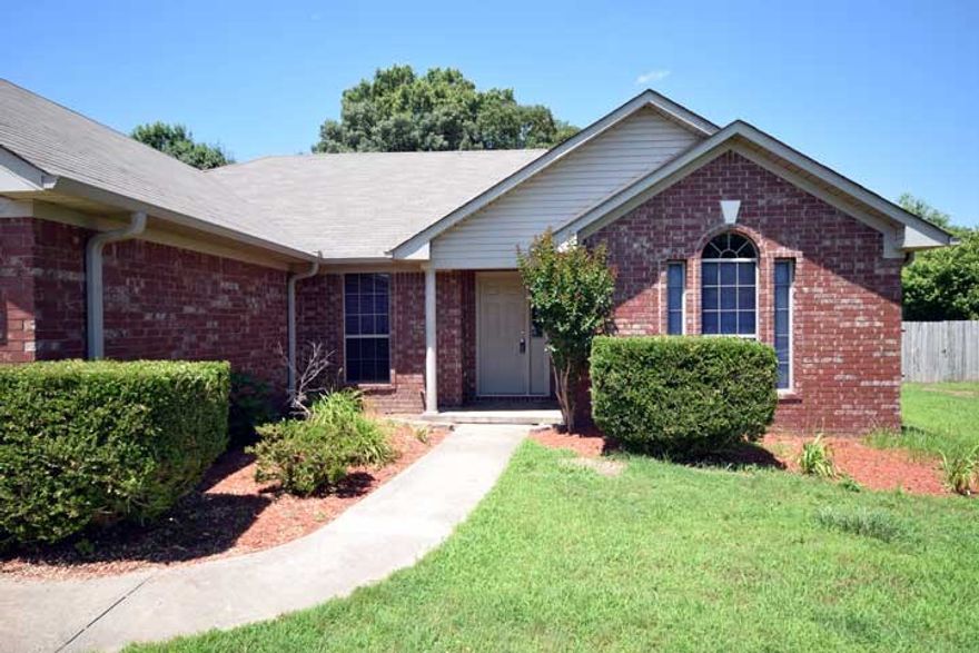 Great neighborhood that is close to the schools and Walmart.  Nice inground pool for those hot summer days! New roof 2014, new paint, large wooden deck and pergola, fenced garden area and landscaped.