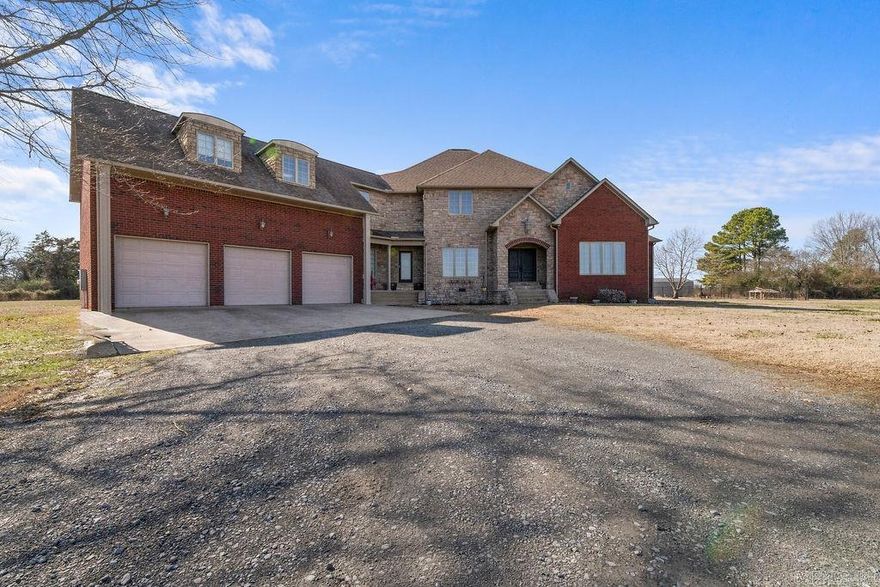 NEW ROOF JUST PUT ON!! NEW HVAC INSTALLED IN SUMMER OF 2024. ENERGY EFFICIENT HOME. This charming country home sits on a spacious 3-acre lot, offering a perfect blend of comfort and privacy. Featuring five generously sized bedrooms and three bathrooms, the home provides plenty of space for a growing family or those who enjoy hosting guests. A dedicated office allows for a quiet and productive work-from-home environment. The fenced yard ensures both security and privacy, creating an ideal space for children, pets, or outdoor gatherings. For relaxation or entertainment, a covered patio extends the living space outdoors, making it perfect for enjoying the peaceful country setting. The home also offers a three car garage. Brand new full roof in June of 2025.