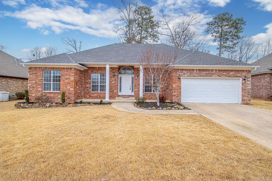 Stunning remodeled home in the heart of Maumelle. New paint throughout the house, and new tile on the charming, wood burning fireplace in the spacious family room. New subway tile backsplash and cabinet doors in the kitchen to complement the beautiful granite countertops. Luxury vinyl plank flooring throughout the house, with the exception of the master bath. In the master bathroom, new tile flooring and a fully tiled walk in shower with dual shower heads. The shower walls have an exquisite accent tile that gives it that “Wow” factor! In addition to the Primary en-suite, this home has three additional bedrooms and one bathroom. With all these beautiful updates, this house won’t last long.