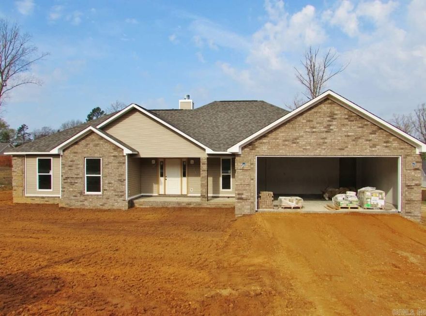 Brand new 4 bedroom home in growing area*quiet street*great neighbors*fourth bedroom will give an option of an office, exercise room ect...*nice level lot with big backyard*covered porches on front & back*architectural shingles with ridge vents*lots of brick*floored attic over large garage*security system*wired for a generator*flooring will be hardwoods, tile & carpet*granite counters in kitchen & baths*nice closets*fireplace*ceilings will range from 8', 9', 10' & vaulted*Denney Construction is awesome*