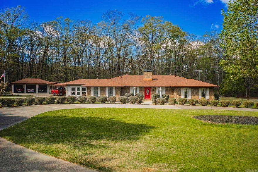 Situated on a quiet circle with easy access to the Monticello Country Club, this spacious one-story brick home offers over 5,000 square feet with 5 bedrooms and 4.5 baths. The home features well-defined living areas that provide generous space for everyday living and entertaining, all on one level.  The backyard backs up to a wooded area, providing privacy with no rear neighbors, and the neighborhood is perfect for walking, whether for leisure or exercise. Outdoor amenities include an in-ground saltwater pool with a recently replaced liner and a cabana with a full kitchen—ideal for gatherings.  The roof, with architectural shingles, was replaced within the last 10 years. Additional features include a three-car garage and a whole-house generator just over two years old, offering comfort and peace of mind. With its size, location, and outdoor living spaces, this property presents a wonderful opportunity to make it your own.