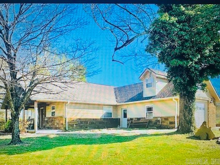 Country Living must see this two story home sitting on 3.19 acres. Completely remodeled with new floors,granite counter tops,stainless steel kitchen appliances,all new bathrooms.Has above ground  pool with deck big back yard for entertaining.Has a pond,Rv parking, two car garage. 20 minutes to Greers Ferry Lake.Seller is offering $2,000 in closing costs.