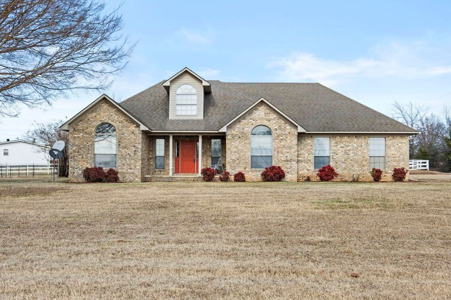 Welcome to your beautiful all brick 3 bedroom 2 bath home just outside of Searcy city limits. Split and open floor plan provides comfort and privacy. Large living room with a cozy gas fireplace. Sitting on a corner 1 acre lot complete with a RV carport and a storm shelter.  Ready for the next family to call it their own. Call today for your personal tour!