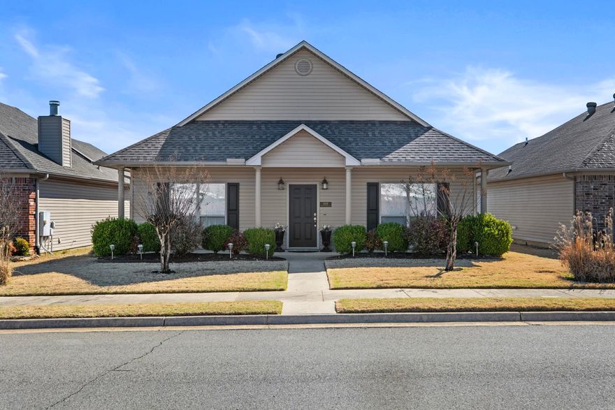 Welcome to this Beautiful Patio Home located in the cozy neighborhood of Sage Meadows! This home has an Open floor plan and high ceilings! Lots of Cabinets and Counter top space,+ large pantry, in the well designed Kitchen. Master bedroom is a nice size and has doors that lead outside. Master bath is spacious, with walk in/roll-in shower. Master bath has a nice walk-in closet with built ins! Crown molding is through out most of the house. HOA covers lawn maintenance!! Seller Property Disclosure not available. Come see this private, sweet community!!