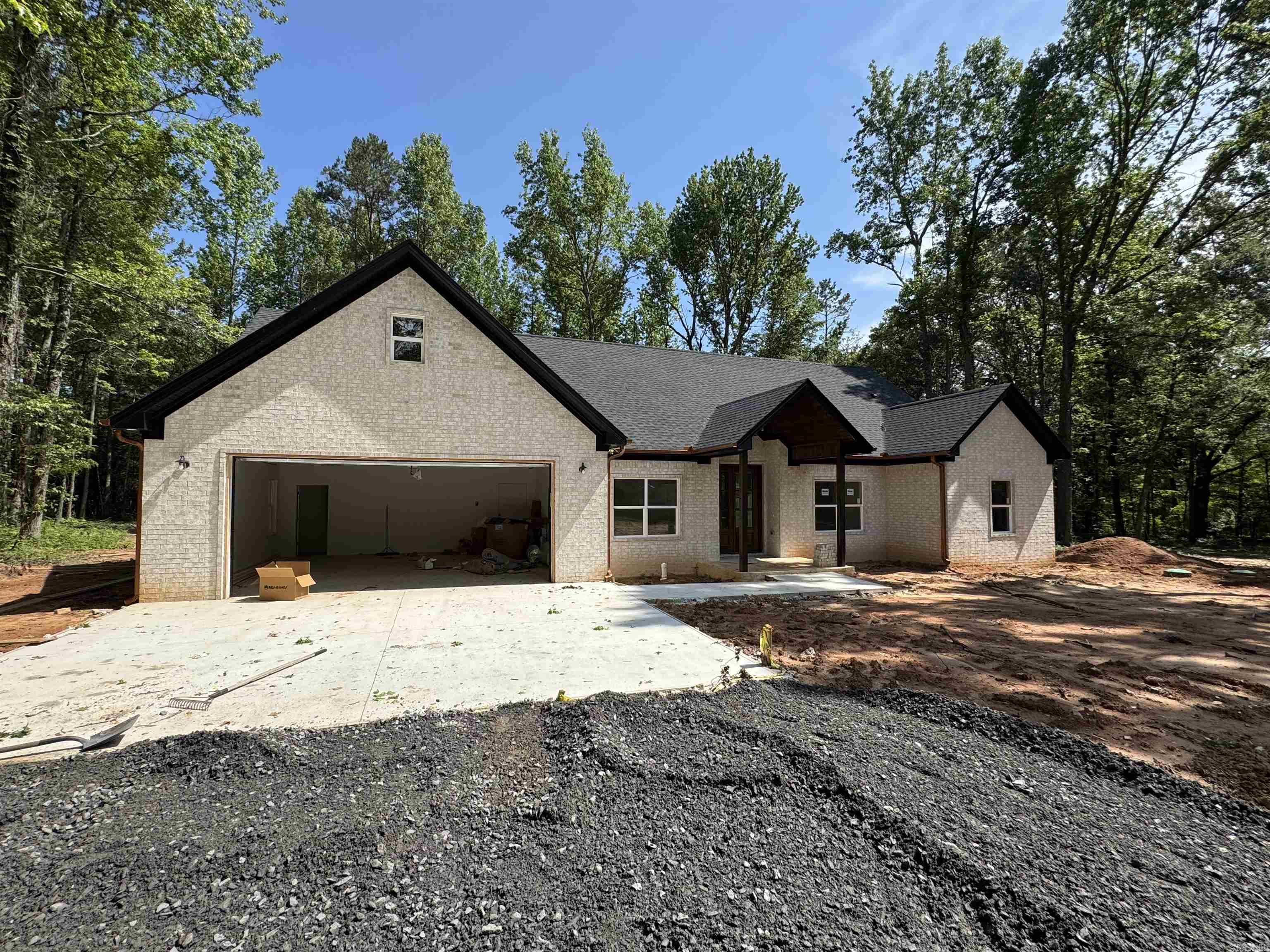 Welcome to this gorgeous country home! This Approx 2,840 sq ft home is a 4-bed, 2.5-bath, 1-bonus room (could also be 5 bedroom) boasting a split floorplan along with an ultra open concept! The living room, kitchen, & dining room were made to entertain! Come check this home out! This one is a looker! Oh did I mention this one is on approx 4-acres and has an approx 330'+ driveway! Entering the home one immediately notices the large foyer & large windows ahead in the living room. Entering the spacious living room the vaulted ceiling w/wood trimmed beams produce a unique blend of light colored paints accented by dark wood stains for a perfect balance! This large kitchen is made to entertain family, friends, and more! Quartz countertops, tile backsplash, this home is upgraded at each turn. PS...Upgraded Bosch Appliance too. Also across the living room on the right side of the home are 3 downstairs guest rooms & a bath. Off the kitchen on the right is the Master suite - come see it! Plus, behind the kitchen is the massive laundry room & the stairs leading to the bonus room! Oops! I almost skipped the pantry the size of a bedroom & copper style gutters too! See Agent Remarks.