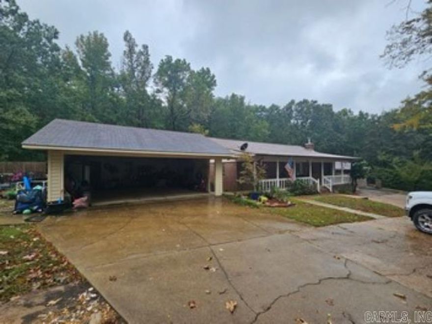 Lovely open concept home on 3.55 acres. Relax in the pool on hot summer days.