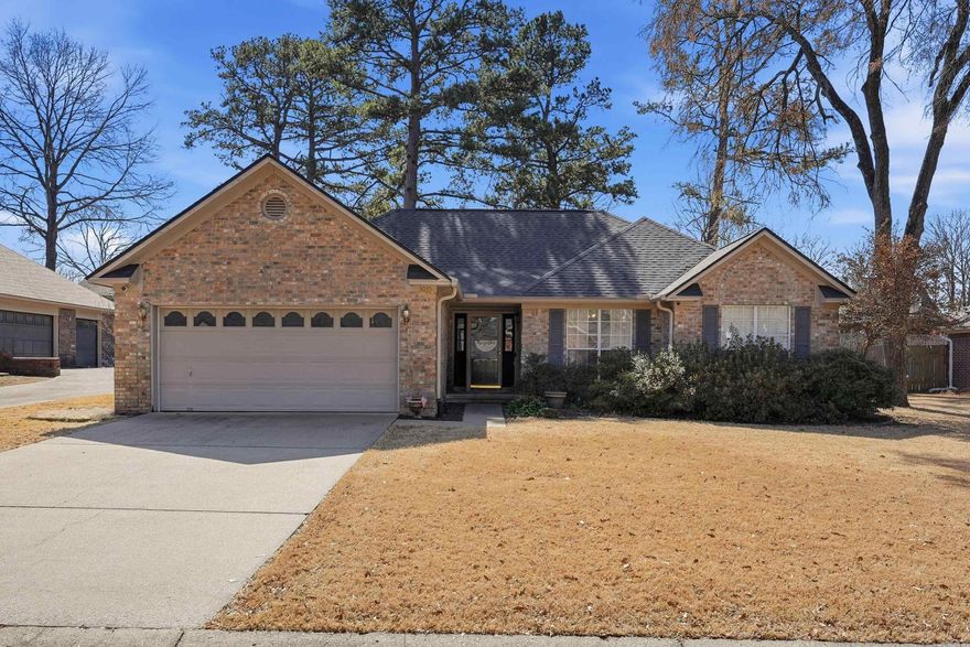 Beautiful home in the desirable Saddletop Subdivision in West Conway. The moment you walk in, it feels like home. The gas log fireplace keeps you cozy while the updated kitchen with beautiful countertops and backsplash provides a great place to cook family dinners. The kitchen also hosts a pantry, large peninsula, and a breakfast area. The separate dining room can also be used as a flex space, office, kid's play area, and so much more.  The primary suite is spacious. The ensuite bathroom with two walk-in closets also features a large jetted tub and two sinks. The back yard is an oasis! On the way out back just off the kitchen is a nice sunroom/storage area. The back yard boasts a nice wooden deck, a fire pit area, and is shaded, which is great for Spring and Summer BBQ's. The fully fenced back yard is a great place to enjoy the mature trees of the neighborhood. Sprinkler system with full coverage. The roof was replaced in 2023, which should help tremendously with insurance costs. The location is perfect. Easy access to Dave Ward Drive, Salem Road, and Tucker Creek Trail, but tucked away on a tree-lined street. Agents, see remarks.