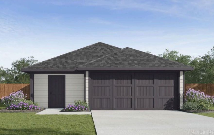 Charming Clinton plan in Moonlight Meadows, located in Ward, AR! These new construction homes feature modern finishes for comfortable living!  Homes will have LVP flooring and carpet.  In the kitchen and bathrooms, you’ll find beautiful granite countertops. Each home will feature Hardie® siding per plan. These homes come with a programmable thermostat! 10-year limited Homebuyer’s Warranty! Photos may be stock photos, representative of plan only and may vary as built. Annual taxes is an estimate. Taxes are TBD. HOA fees $300! $75 HOA transfer fee. Special Improvement Tax of $495 annually.