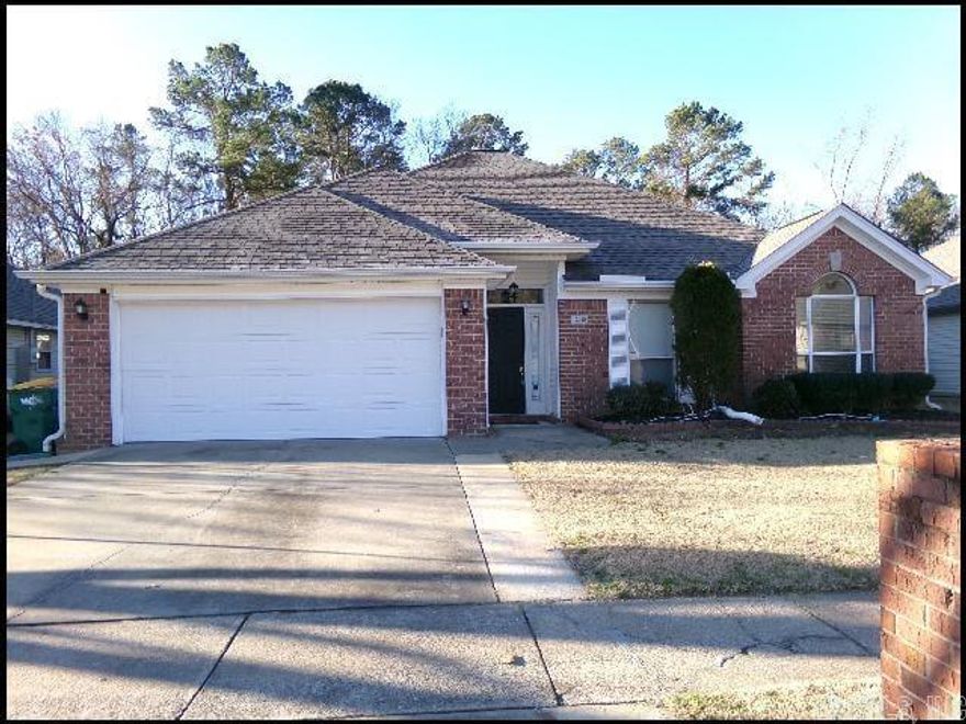 *LITTLE ROCK* SPACIOUS HOME IN THE CHERRY CREEK SUBDIVISION!! This 3 Bedroom And 2 Bath Home Boasts 1700 Square Feet Of Living Space! Included Appliances Are An Electric Range, Refrigerator, And Dishwasher. Washer And Dryer Hookups Provided! Separate Dining Room! Vinyl and Tile Flooring throughout! Fenced Backyard Provides Privacy For Outdoor Activities! 2 Car Garage For Parking! RENTERS INSURANCE IS REQUIRED! AVAILABLE LATE JANUARY 2026!!!