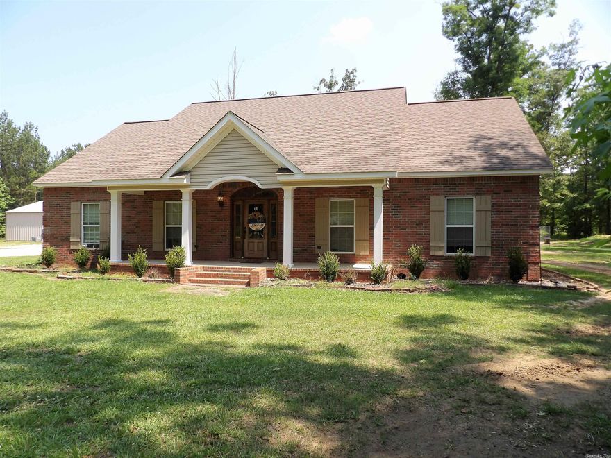 This home sits on a beautiful 5-1/2 acre (mol) lot just west of Monticello on a quiet, paved, county road and just a few minutes away from town. The home is constructed of foam panels with metal studs instead of conventional wooden stud construction. This offers a very tight seal and excellent insulation that keeps the utility bills lower than most homes its size. 3 bedrooms, 2 baths, and a bonus room upstairs could be your 4th bedroom.  Main bedroom ensuite offers a large soaking tub and separate tiled shower, and 2 sinks. This home also comes with a 30' X 30' heated & cooled shop. A covered patio and double carport are also included.  This house is a must see!  Call to schedule a showing today!