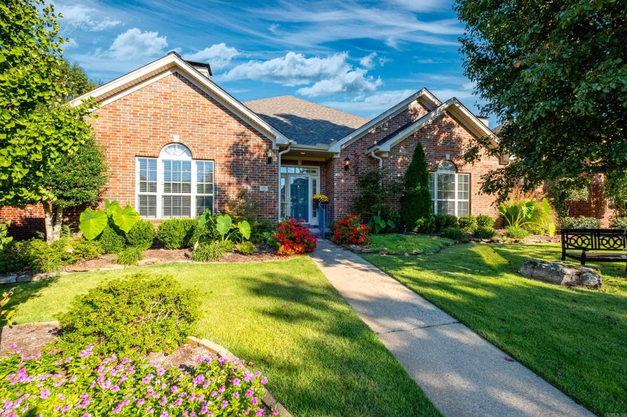 This all-brick, single-level patio home offers comfort, convenience, and low-maintenance living in the heart of West Little Rock. Designed with ease of living in mind, the easy layout includes a spacious kitchen with granite countertops, a gas cooktop, and a walk-in pantry. The vaulted dining area features a cozy gas-log fireplace, creating a warm and inviting gathering space. The primary suite is thoughtfully separated from the two guest bedrooms and boasts 10’ tray ceilings, a large walk-in closet, and an updated bathroom with grab bars and a walk-in shower—perfect for anyone seeking comfort and accessibility. Enjoy outdoor living on the covered patio or the extended pergola-covered area overlooking a level, privacy-fenced yard with updated landscaping. The rear-entry two-car garage, updated sprinkler system, and numerous recent improvements—including a new roof (2019), updated flooring (2020 & 2022), fence (2023), and HVAC system (2023)—ensure this home is completely move-in ready. With minimal yard work and proximity to all the shopping, dining, and conveniences of West Little Rock, this home is ideal for those who value both comfort and easy living.