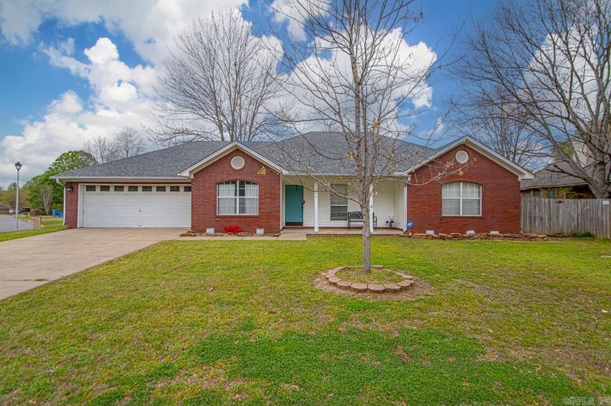 Welcome home to 1905 Calhoun Drive! Located on a beautiful corner lot, this lovely home features a spacious, open layout and plentiful natural light. The kitchen offers abundant cabinet storage and counter space, beautiful quartz countertops, and stainless steel appliances--and the refrigerator conveys! The formal dining room, kitchen, and breakfast nook comprise a cohesive space that transitions gracefully to the living room. Vaulted ceilings and a gas fireplace create a living area that is both sizeable and cozy. The large master suite boasts double walk-in closets and double sinks. Don't miss the beautiful butcher block countertop in the laundry room, as well as the mud sink and ample storage!  The large backyard is fully fenced and showcases an expansive deck with bench seating and raised planters, added in 2020. The 10x10 outdoor storage building features brand new flooring!  Come see if 1905 Calhoun Drive is your next home sweet home!