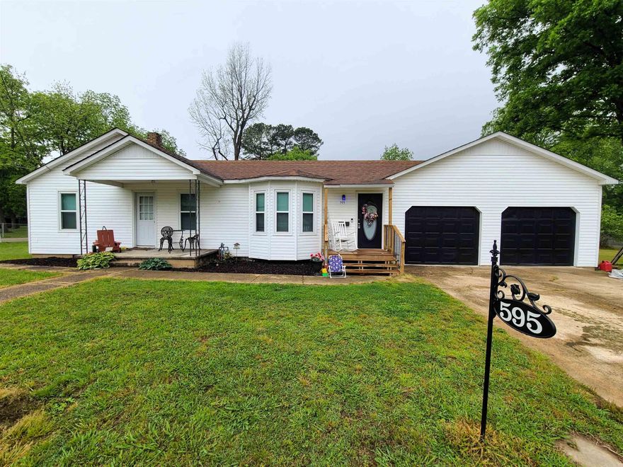595 S. Houston Ave., Piggott, AR is a move in ready 3 bed 2 bath home with 1,427 sq ft sitting on a 0.23-acre lot. This property is conveniently located near the town square, for any local shopping. This property features a spacious primary bathroom with access to the laundry room. The laundry room comes equipped with a door that leads you to the backyard. This home also features a large two car garage. Call to schedule a showing of this amazing property today!