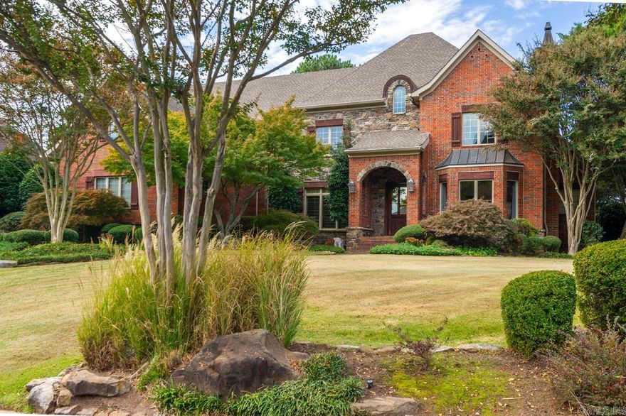 Executive 4 Bed 4 Bath Home, Baths in each bedroom and 2 half baths for guest, this is a custom built home overlooking the #5 tee! Huge screened in porch with Hot Tub, the oversized kitchen is a chefs dream with granite counter tops and gas stove top, double ovens and all appliances convey! 3 fireplaces including one in a large office. The primary bed and bath are oversized for complete comfort with a back view to die for! Newer Roof and a newer HVAC! If you have ever wanted to live in a golf community in the most stately home don't miss this one! Showings will begin Thursday October 31st.