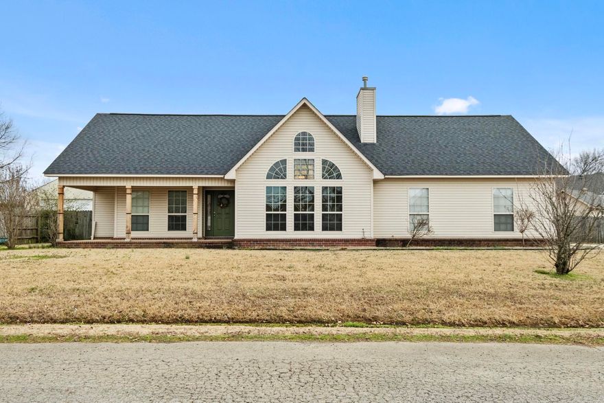 This is a nice 3 bed, 2 bath, split floor plan home located in the center of Beebe. The primary bedroom is large, offers a patio door to the back yard, dual closets, tub, seperate shower and double sink vanity. Living room offers vaulted ceiling, built-ins, fireplace,  and opens to the kitchen/dining area. The backyard is spacious, fully fenced, large covered patio and perfect for entertaining! Newer items updated recently: Roof, Hot Water Heater and HVAC.