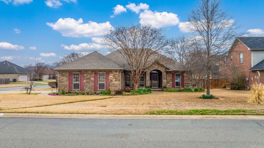 Very well maintained home move in ready located on a corner lot. This home has 3 bedrooms and 2 baths as well as a room that could be used as a dining room or an office with doors. Concrete floors for easy maintenance. Kitchen has a good amount of storage and countertop space. The rock fireplace is a focal point in the large living room. Primary bedroom is apart from the guest bedrooms. Primary bathroom has a separate shower and tub with rock accents. Nicely landscaped in both the front and backyard. Deck has recently been replaced and the fence is in good condition. Large double gate for accessing the backyard. Roof and HVAC 2017. Water Heater 12-2024